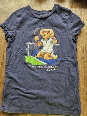 Ralph Lauren Polo Bear Navy Kids Tshirt